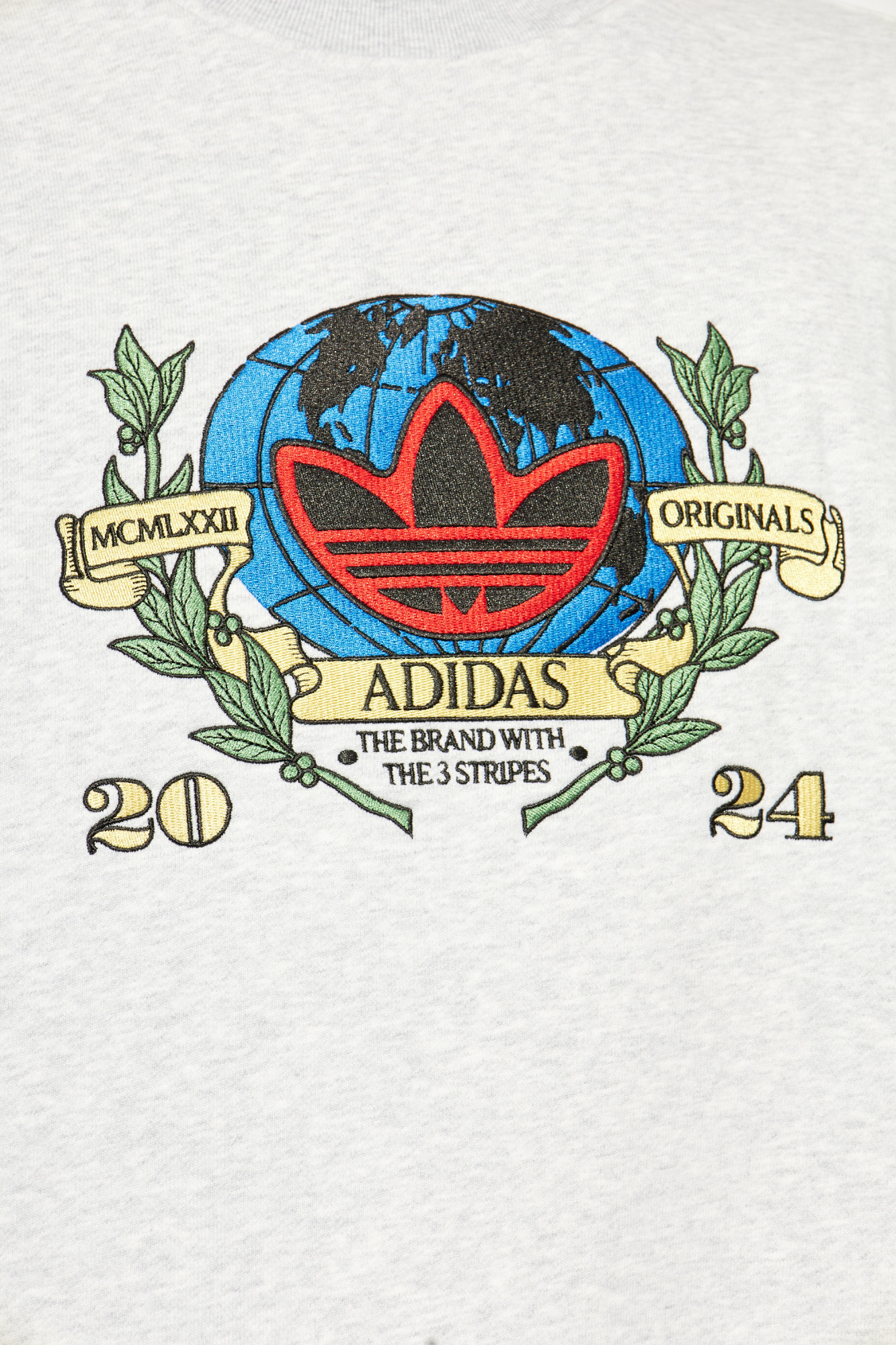 Grey Sweatshirt with embroidered logo ADIDAS Originals reprezentanta adidas timisoara online SchaferandweinerShops Sweden